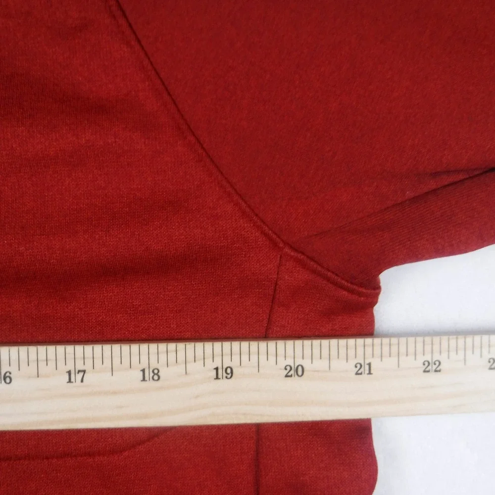 The North Face Mens Red Quarter Zip Pullover Fleece Jacket Size Large Hiking